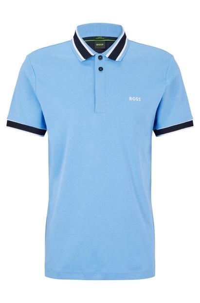 Camisa Polo BOSS Paule Azul - Marca BOSS