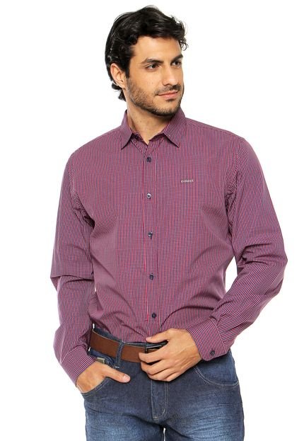 Camisa Colcci Xadrez Roxa - Marca Colcci