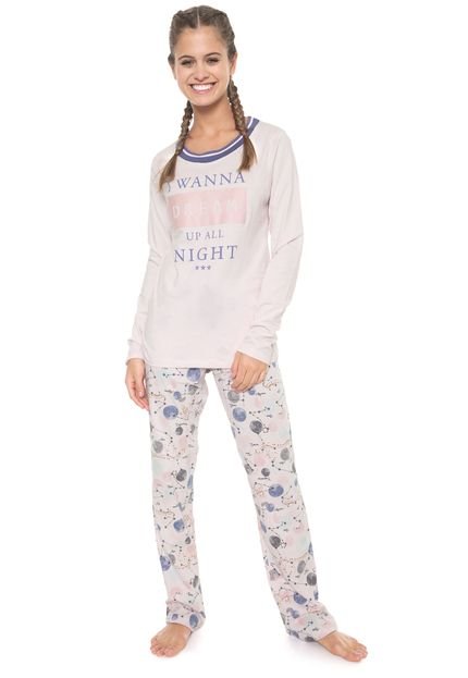 Pijama Cor com Amor Estampado Rosa - Marca Cor com Amor