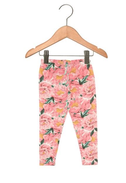 Legging Infantil Milon Flores Rosa - Marca Milon