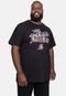 Camiseta NBA Plus Size Masculina Graffiti Preta - Marca NBA