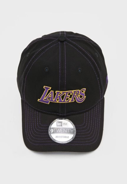 Boné New Era Los Angeles Lakers Nba Preto/Roxo - Marca New Era