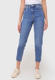 Jeans Topshop WS Mom Recycled Azul - Calce Regular