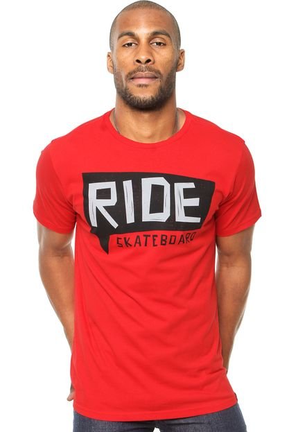 Camiseta Ride Skateboard Funny Ballon Vermelha - Marca Ride Skateboard