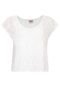Camiseta Mercatto Renda Off-white - Marca Mercatto