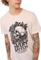 Camiseta Von Dutch Skull & Roses Bege - Marca Von Dutch 