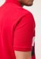 Camisa Polo Aleatory Reta Color Block Vermelha - Marca Aleatory