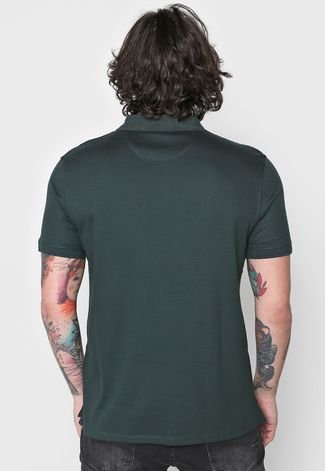 Camisa Polo Calvin Klein Reta Liquid Touch Verde - Compre Agora
