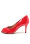 Peep Toe Doc Dog Salto Fino Vermelho - Marca Doc Dog