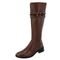 Bota Montaria em Couro Feminina Cano Longo Chocolate Tellini Store - Marca TELLINI STORE