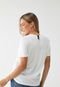 Camiseta Colcci Reta Logo Off-White - Marca Colcci