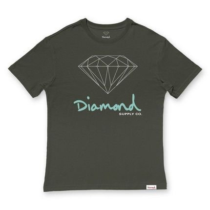 Camiseta Diamond OG Sign Tee Masculina Verde Escuro - Marca Diamond