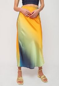 Falda Topshop Multicolor - Calce Regular