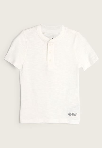 Camiseta Infantil GAP Flamê Branca - Marca GAP