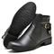 Bota Feminina Botinha Montaria Cano Curto Salto Baixo Casual Com Ziper  Preto - Marca Cold Life