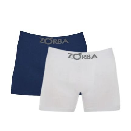 Kit Com 2 Cuecas Boxer Algodão Sem Costura Zorba 781 - Marca Zorba