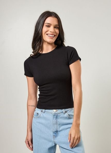 Blusa De Manga Curta Seamless - Marca Youcom