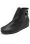 Bota Couro Usaflex Argola Preto - Marca Usaflex