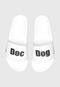 Chinelo Doc Dog Lettering Branco - Marca Doc Dog