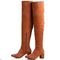 Bota Over Knee Sapatotop Shoes Cano Super Longo Caramelo - Marca Sapatotop Shoes