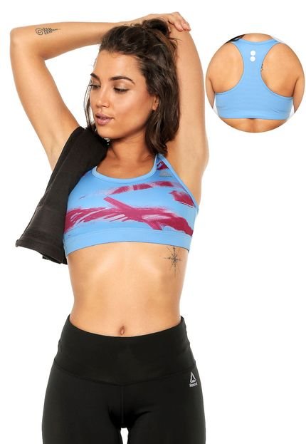 Top Reebok Re Azul - Marca Reebok