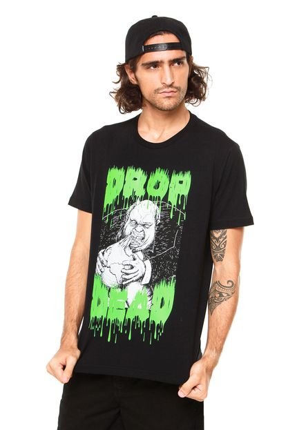 Camiseta Drop Dead Trash Food Preta - Marca Drop Dead