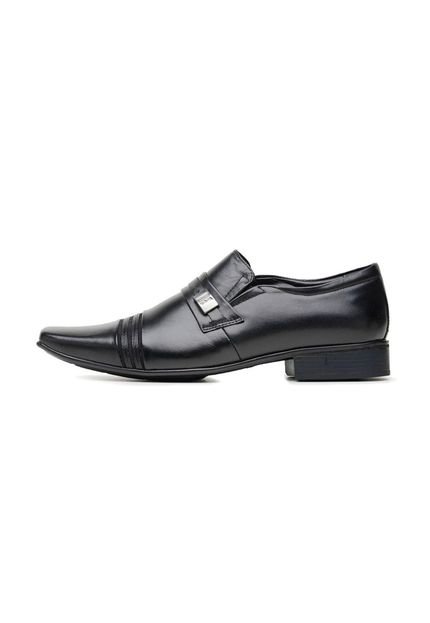 Sapato Social Jota Pe Preto Couro Air Piero 82251 - Marca Jota Pe