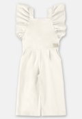 Macacão Nature Sustentável Menina Up Baby Off White - Marca Up Baby