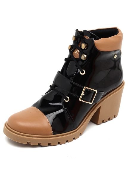 Bota Petite Jolie Verniz Preto - Marca Petite Jolie