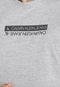 Camiseta Calvin Klein Jeans Lettering Cinza - Marca Calvin Klein Jeans