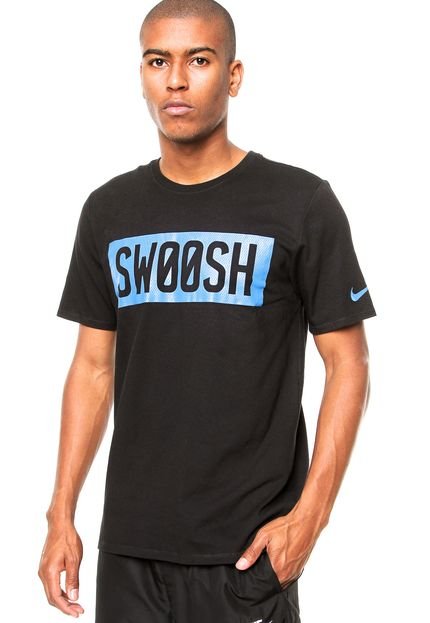 Camiseta Nike DFCT Mesh Swoosh BL Preta - Marca Nike