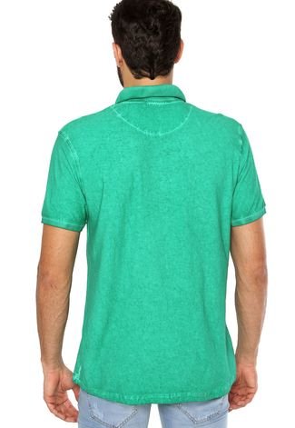 Camisa Polo Colcci Bordado Jateada Verde