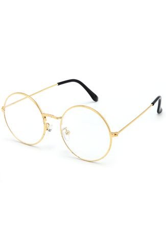 Óculos de Grau FiveBlu Redondo Dourado