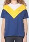 Camiseta Lacoste Tricolor Azul/Amarela - Marca Lacoste