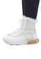 Bota Forrada Nylon Neve e Frio Cadarço Branco/Bege - Marca Sapatos e Botas