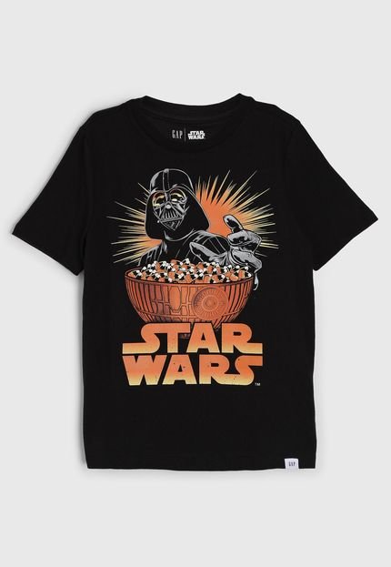 Camiseta GAP Star Wars Preta - Marca GAP