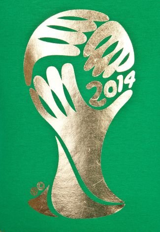 Camiseta Licenciados Copa do Mundo Fifa Ouro Juvenil Verde