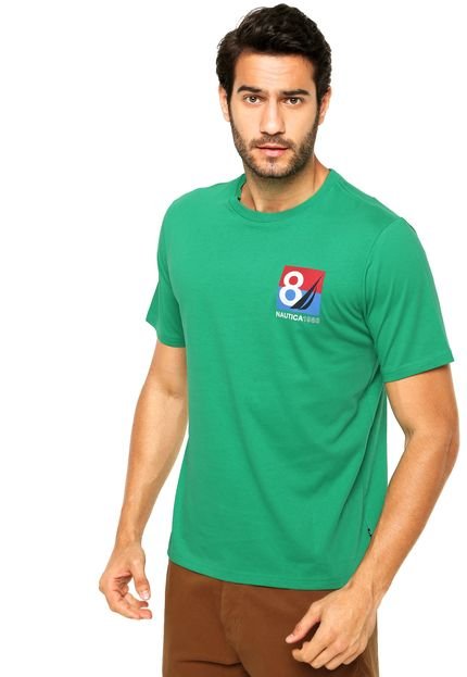 Camiseta Nautica Number Verde - Marca Nautica