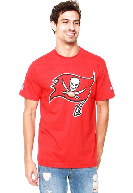 Camiseta New Era Tampa Bay Buccaneers Vermelha - Marca New Era