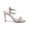 Sandália Salto Fino Pérola Off White Off-white - Marca Damannu Shoes
