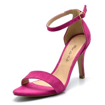 Sandália Salto Fino Flor da Pele Pink - Marca Flor da Pele