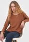 Blusa Cativa Canelada Marrom - Marca Cativa