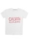 Blusa Calvin Klein Kids Infantil Logo Branca - Marca Calvin Klein Kids