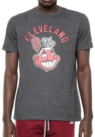 Camiseta New Era Cleveland Indians MLB Preta