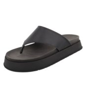 Sandália Papete Flatform de Dedo Macia Blogueira Agnes Veronez Preto - Marca Agnes Veronez