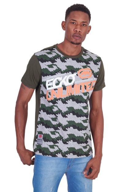Camiseta Ecko Estampada Cinza Mescla - Marca Ecko