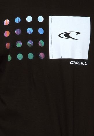 Camiseta O'Neill Estampada Cinza Preta