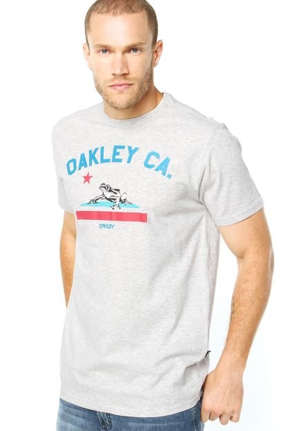 Camiseta Oakley Mod Frog Flag Cinza - Marca Oakley