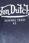 Camiseta Von Dutch Assinatura Degradê Azul-Marinho - Marca Von Dutch 