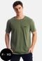 Camiseta Efeito Estonado Hammer Verde Musgo Premium - Marca Hammer